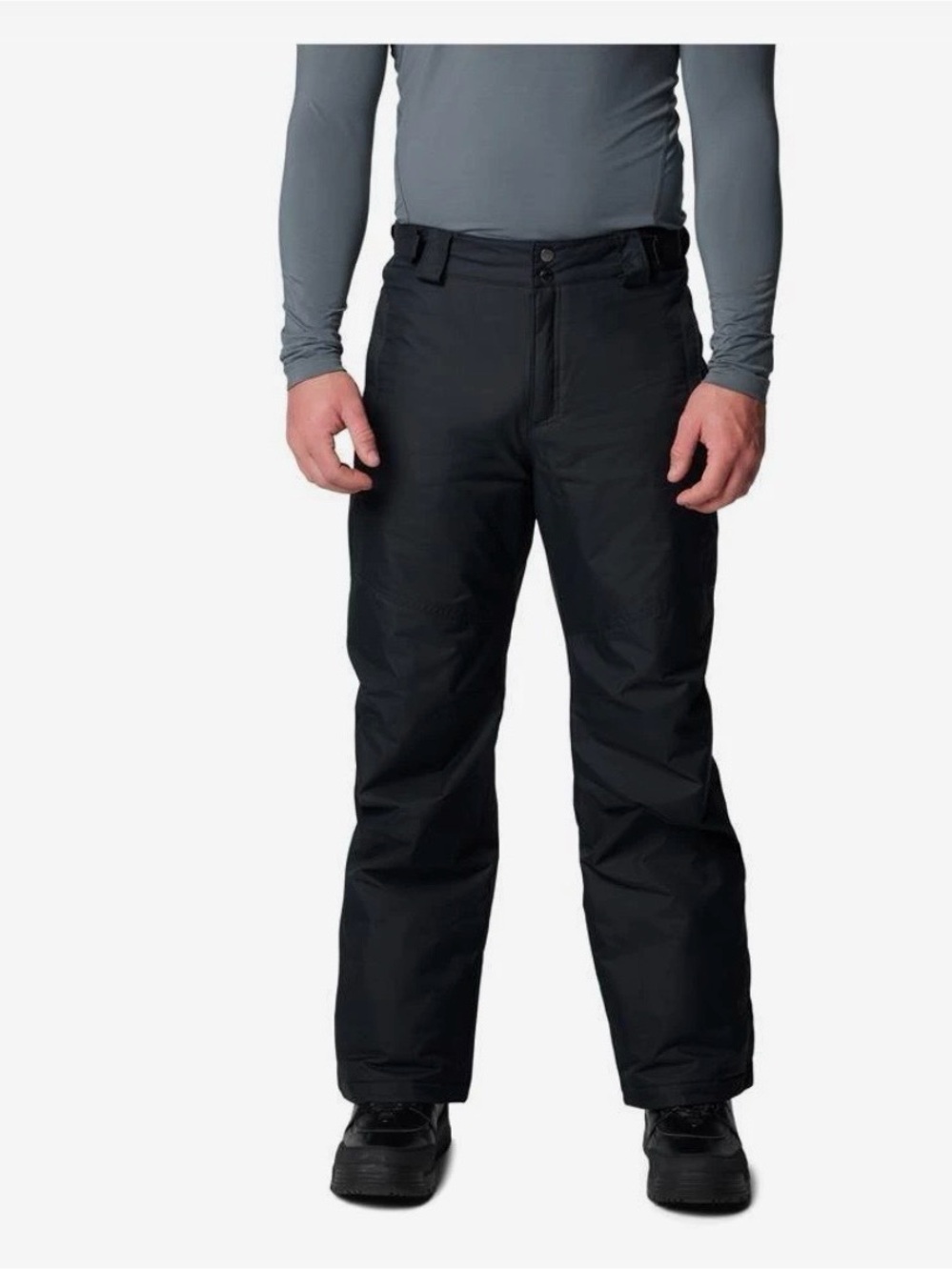 Columbia Snow Pants Mens Large Black Bugaboo V Omni Tech Omni Heat Ski EUC